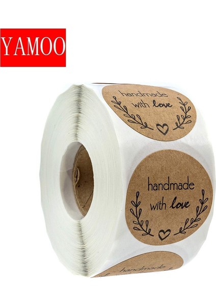 50 Adet Yuvarlak "sevgiyle El Yapımı" Çıkartmalar Mühür Etiketleri Rulo Etiket Paketi Süslemeleri El Yapımı Etiket Kırtasiye MALZEMELERI50-500 Adet (Yurt Dışından) fiyatları