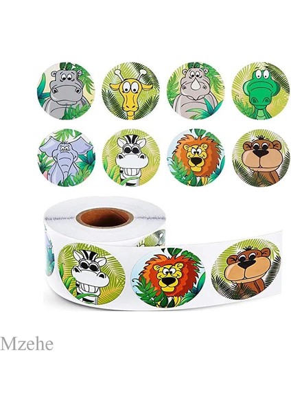 O 50 Adet 50-500 Adet 1 Inç Yuvarlak Karikatür Oyuncaklar Hayvan Çıkartmaları Çocuklar Için Öğretmen Ödül Teşvik Etiket Ofis Kırtasiye Çocuklar Için (Yurt Dışından) indirimleri