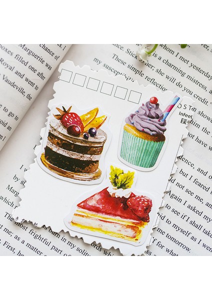 Gösterildiği Gibi 50 Adet Kek Kahve Öğleden Sonra Çay Kağıt Çıkartmalar Su Bardağı Kırtasiye Için Kawaii Kağıt Çıkartmalar Diy Scrapbooking Günlüğü Albümü Çıkartması (Yurt Dışından) fırsatları