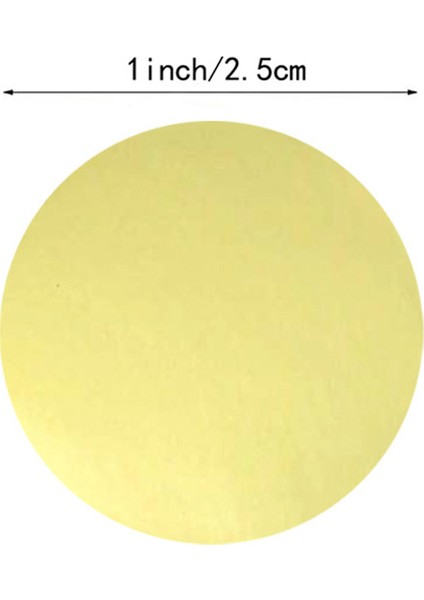 YH03GOLDEN-500PCS 100-500PCS Etiketleri Boş Yuvarlak Altın Zanaat Çıkartmalar Mühür Etiketleri Öğretmen Kendin Yap Çıkartmalar Paket Etiket Kırtasiye (Yurt Dışından)