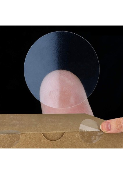 4.5cm 200 Adet 200-500 Adet Şeffaf Kendinden Yapışkanlı Sızdırmazlık Çıkartmaları 2CM2.5CM3CM Yuvarlak Şeffaf Hediye Paketleme Mühür Etiketleri (Yurt Dışından)