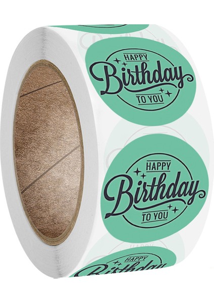 QY770-300PCS 100-500PCS "mutlu Yıllar" Etiket Zarf Sızdırmazlık Etiket Etiket Renkli Su Geçirmez Etiket Parti Parti Hediye Etiket (Yurt Dışından)