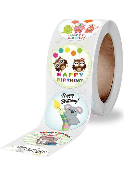 QY770-300PCS 100-500PCS "mutlu Yıllar" Etiket Zarf Sızdırmazlık Etiket Etiket Renkli Su Geçirmez Etiket Parti Parti Hediye Etiket (Yurt Dışından) modelleri