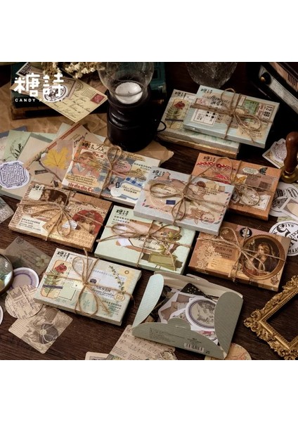 G 60 Adet/1 Grup Kawaii Kırtasiye Çıkartmalar Retro Bellek Odası Serisi Önemsiz Dergisi Günlüğü Dekoratif Mobil Çıkartmalar Scrapbooking Dıy (Yurt Dışından) fiyatları