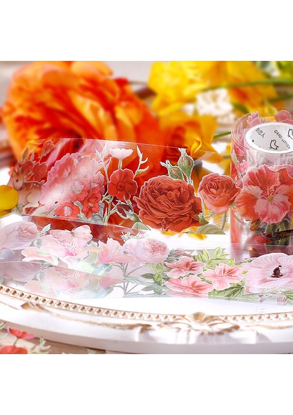 Stil 6 3 Metre/rulo Çiçek Vintage Çıkartmalar Dekorasyon Için Estetik Su Geçirmez Scrapbooking Malzemeleri Kağıt Günlüğü Planlayıcısı Kırtasiye (Yurt Dışından) modelleri