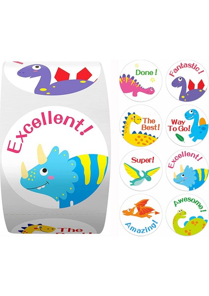 QY2229-500PCS 100-500PCS Karikatür Hayvanat Bahçesi Hayvanlar Ödül Çıkartmalar Motivasyon Etiket Okul Öğretmenleri Için Ödül Öğrencileri Çocuklar Çıkartmalar Etiket (Yurt Dışından)