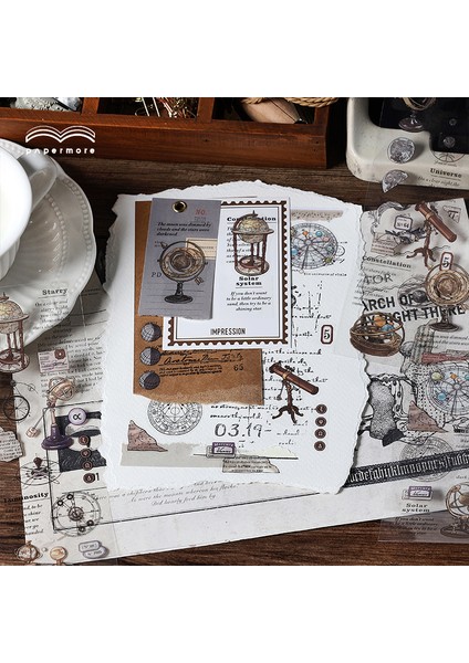 Stil 6 6 Adet Pet Çıkartmalar Kristal Mürekkep Dekoratif Malzeme Retro Scrapbooking Dıy Günlüğü Planlayıcısı Dergisi Okul Kırtasiye Malzemeleri (Yurt Dışından) indirimleri