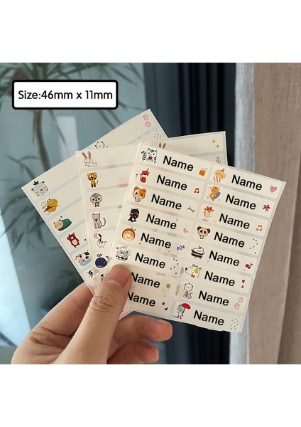 D5 46X11MM 60 Adet Özel Su Geçirmez Ibranice Isim Etiket Çocuk Kişiselleştirilmiş Etiket Su Şişesi Etiket Isimleri Öğrenciler Okul Kırtasiye Etiketi (Yurt Dışından)