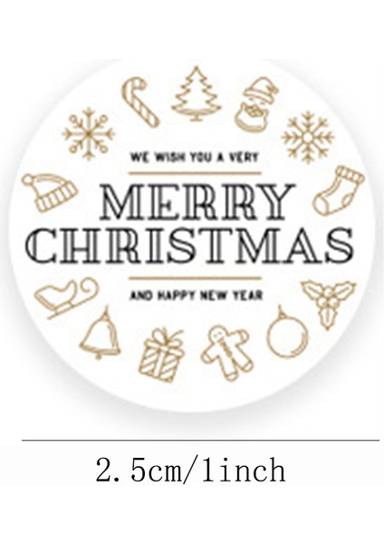 QY714-100PCS 100-500PCS Merry Christmas Çıkartma Noel Partisi Dekorasyon Hediye Kutusu Mühürlü Etiket Zarf Çıkartma Ev Dekorasyonu Pişirme Etiketleri (Yurt Dışından) modelleri
