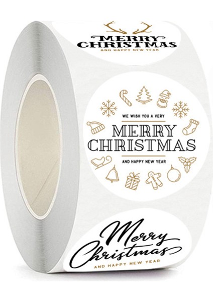 QY714-100PCS 100-500PCS Merry Christmas Çıkartma Noel Partisi Dekorasyon Hediye Kutusu Mühürlü Etiket Zarf Çıkartma Ev Dekorasyonu Pişirme Etiketleri (Yurt Dışından) fırsatları