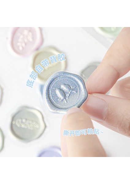 F 18 Adet Yeni Yaratıcı 3D Taklit Balmumu Cila Mühür Kendin Yap Çıkartmalar Günlüğü Albümü Kart Sopa Zarf Etiket Dekorasyon Çıkartması Hediye (Yurt Dışından) indirimleri