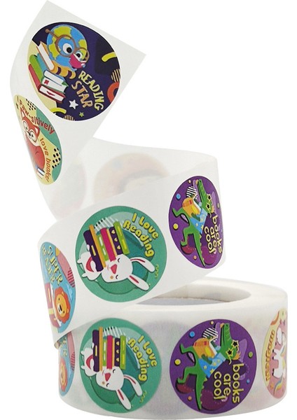 QY874-300PCS 100-500PCS 1 Inç Ödül Çıkartmaları Teşvik Etiket Çocuklar Için Motivasyon Çıkartmaları Sevimli Hayvanlar ile Öğrenciler Öğretmenler Için (Yurt Dışından) indirimleri