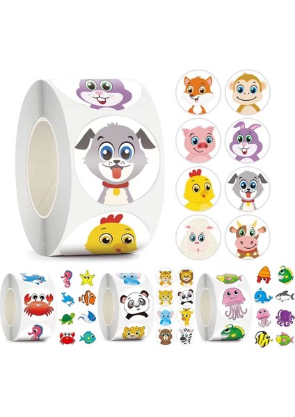 QY843-50PCS 50-500PCS Sevimli Panda Hayvanlar Çıkartmalar Çocuklar Için Çocuk Okul Teşvik Öğrencileri Oyunları Oyuncak Ödül Etiketleri Çıkartmalar (Yurt Dışından)