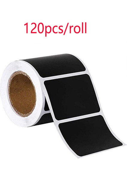 QY1378-120PCS 120 Adet/rulo Yeni Silinebilir Yazı Tahtası Etiket Zanaat Mutfak Kavanoz Organizatör Etiketleri Kara Tahta Tebeşir Tahtası Etiket Kara Tahta (Yurt Dışından)