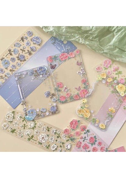6 Adet Mınkys Yeni Varış 3 Adet 6 Adet Kawaii Ayı Şerit Lazer Bling Çıkartmalar Dıy Karalama Defteri Çıkartmalar Konfeti Dekorasyon Dıy Fotoğraf Çerçevesi (Yurt Dışından)