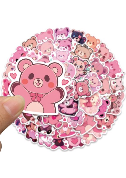 50 Adet 10/50 Adet Pembe Ayı Çıkartmaları Karikatür Çıkartmalar Dıy Bagaj Telefonu Gitar Dizüstü Buzdolabı Graffiti Komik Etiketler Çıkartmaları Çocuklar Için (Yurt Dışından) fiyatları