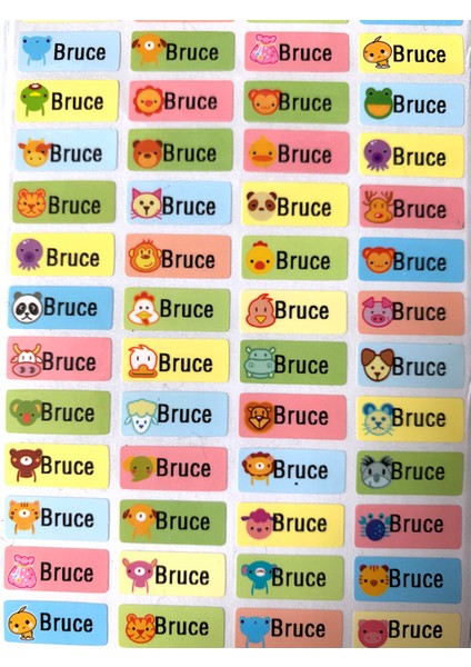 100 Adet 22X9MM 100 Adet Sevimli Özel Ad Çıkartmalar Su Geçirmez Kişisel Çocuk Çıkartmaları Kreş Karalama Defteri Okul Scrapbooking Çıkartmaları (Yurt Dışından)