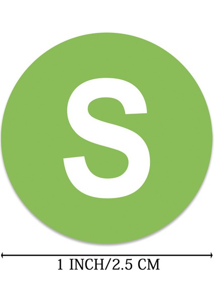 100 Adet 100-500 Adet 1 Boyut 2.5 cm Boyut Işaretleyici Etiket Yapışkan Etiket Giyim Boyutu Xs S M L Xl Xxl Xxxl Etiket Etiket (Yurt Dışından)