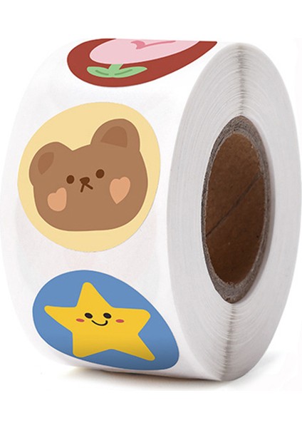 QY2284-300PCS 100-500PCS Çocuk Karikatür Hayvan Çıkartmaları Bebek Çıkartmaları Anaokulu Ilham Verici Küçük Kırmızı Çiçek Ödül Çıkartmaları (Yurt Dışından) modelleri