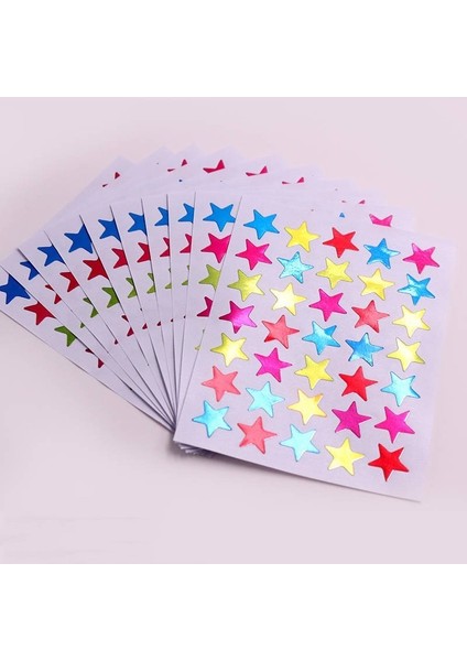 Altın 10 Yaprak/paket Yıldız Serisi Dekoratif Çıkartmalar Dıy Kırtasiye Kağıt Sopa Etiket Scrapbooking Albümü Günlüğü Dekorasyon (Yurt Dışından) modelleri