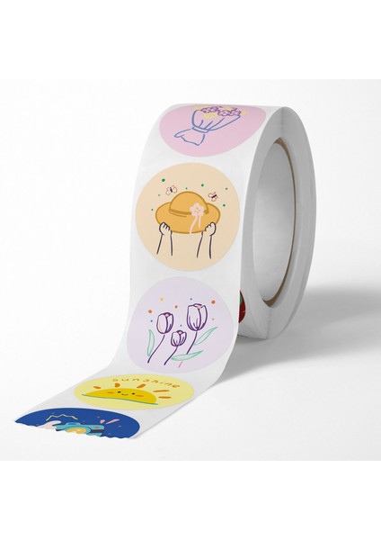 QY2430-300PCS 100-500PCS Ödül Çıkartmalar Çocuklar Çocuklar Için Kişiselleştirilmiş Küçük Işletme Hediye Dekor Çıkartmalar Kırtasiye Çıkartmalar Sızdırmazlık Etiketi (Yurt Dışından) fırsatları