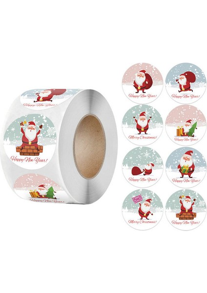 K 500 Adet Noel Hediyesi Çıkartmalar Dekoratif Sızdırmazlık Sticker Merry Christmas Ödül Kendinden Yapışkanlı Etiketler Çocuk Günü Partisi (Yurt Dışından)