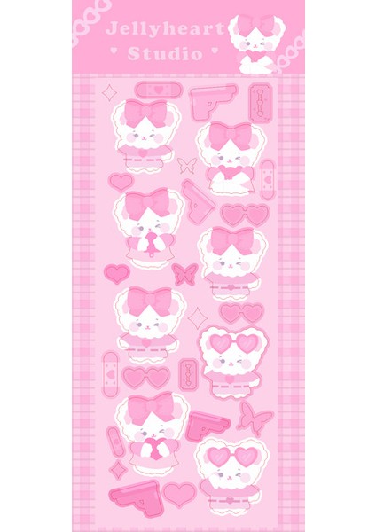 D Kore Ins Kawaii Pembe Etiket Idol Kart Deco Fotoğraf Albümü Scrapbooking Kırtasiye Noel Dekorasyon Çıkartmaları Sanat Malzemeleri (Yurt Dışından)