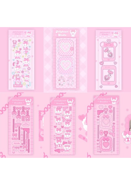 D Kore Ins Kawaii Pembe Etiket Idol Kart Deco Fotoğraf Albümü Scrapbooking Kırtasiye Noel Dekorasyon Çıkartmaları Sanat Malzemeleri (Yurt Dışından) fiyatları