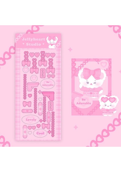 D Kore Ins Kawaii Pembe Etiket Idol Kart Deco Fotoğraf Albümü Scrapbooking Kırtasiye Noel Dekorasyon Çıkartmaları Sanat Malzemeleri (Yurt Dışından) modelleri