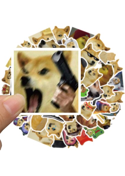 10 Adet-Rastgele 10/50 Adet Buff Doge Çıkartmalar Su Geçirmez Çıkartma Dizüstü Motosiklet Bagaj Snowboard Buzdolabı Araba Pegatinas 2022 (Yurt Dışından)