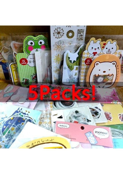 5 Paket (Rastgele) 5/10 Paket Sevimli Karikatür Kağıt Etiket Çanta Kawaii Diy Günlüğü Planlayıcısı Dekorasyon Çıkartması Albüm Dergisi Scrapbooking Etiket Etiket (Yurt Dışından)