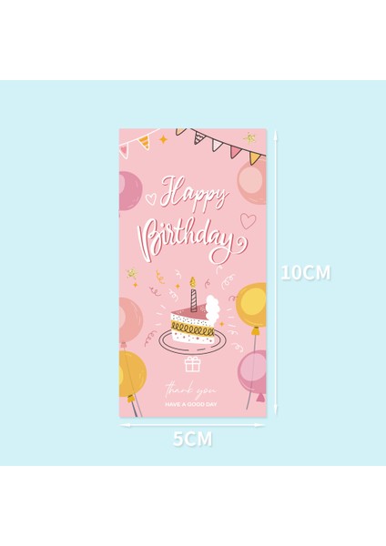 QY1452-50PCS 10-50 Adet Mutlu Doğum Günü Çıkartmalar Ambalaj Sızdırmazlık Etiketi Dıy Hediye Dekorasyon Kendinden Yapışkanlı El Yapımı Kırtasiye Etiket (Yurt Dışından) modelleri