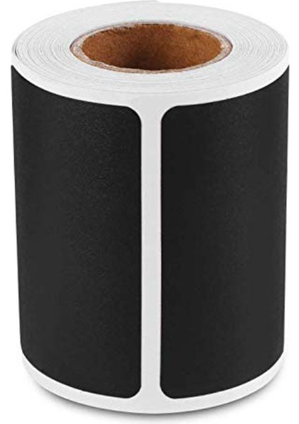 QY1378-120PCS 120 Adet/rulo Boş Kara Tahta Etiketleri Çıkarılabilir Etiket Mutfak Konserve Mason Baharat Kavanozları Hediye Paketleme (Yurt Dışından)