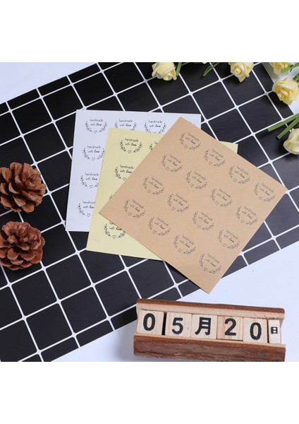 Kraft Kağıt 160 Adet/grup Kawaii Yuvarlak Çelenk El Yapımı Aşk Yapışkan Etiket Kawaii Scrapbooking Çıkartmaları Günlüğü Dıy Not Defteri Okul Kaynağı (Yurt Dışından)