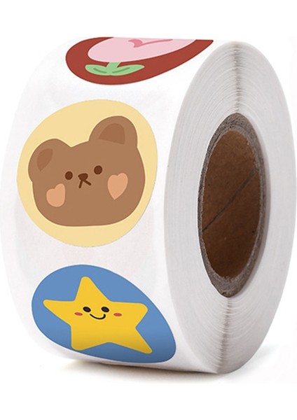 QY2286-500PCS 100-500PCS Çocuk Karikatür Hayvan Çıkartmaları Bebek Çıkartmaları Anaokulu Ilham Küçük Kırmızı Çiçek Ödül Çıkartmaları (Yurt Dışından) modelleri