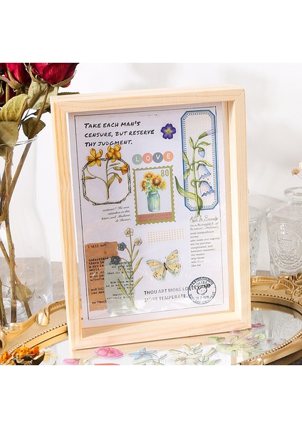 G Dimi 30 Yaprak Bir Parça Çiçek Serisi Etiket Bitki Pet Yapışkanlı Etiket Dıy Küçük Kartlar Dekor Kawaii Scrapbooking Aksesuarları (Yurt Dışından) fırsatları
