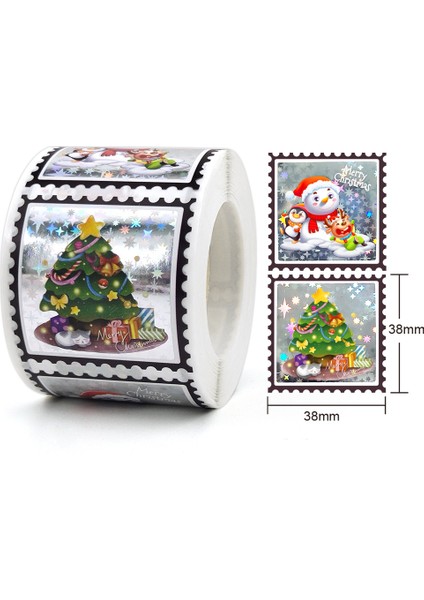 QY2043-100 Adet 50-300 Adet Holografik Çıkartmalar Merry Christmas Çıkartmalar Mühür Etiketleri Dıy Hediye Pişirme Paketi Zarf Kırtasiye Dekor (Yurt Dışından) indirimleri