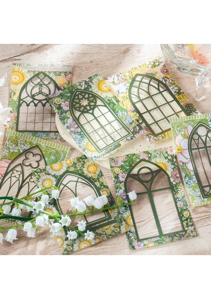 Stil 4 Yeni 10 Adet Çiçek Pencere Malzeme Kağıt Vintage Bitki Çiçek Arka Plan Kağıt Dekoratif Günlüğü Etikel Önemsiz Günlük Planlayıcısı (Yurt Dışından) fırsatları