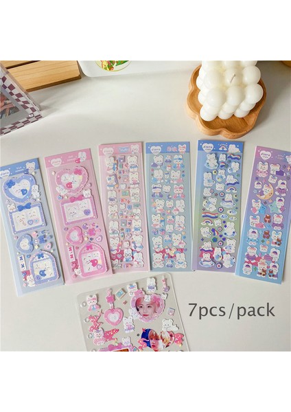 7 Adet Set Bir Skysonıc Güncellendi 4/6/7/8/12/16 Adet Tam Set Serisi Dekoratif Çıkartmalar Kawaii Kpop Idol Kart Albümü Etiket Kore Kırtasiye (Yurt Dışından)