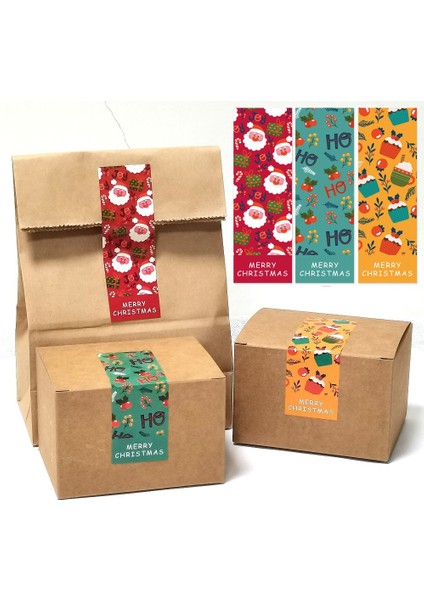 QY1747-60PCS 30-60 Adet Merry Christmas Çıkartmalar 6 Stil Hayvanlar Kardan Adam Ağaçları Dekoratif Çıkartmalar Sarma Hediye Kutusu Etiketi Noel Etiketleri (Yurt Dışından) fiyatları