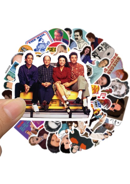 30 Adet Karışık 10/30/50 Adet Amerikan Drama Seinfeld Çıkartmalar Sevimli Seyahat Kaykay Bavul Gitar Bagaj Dizüstü Komik Etiket Çıkartmaları (Yurt Dışından)