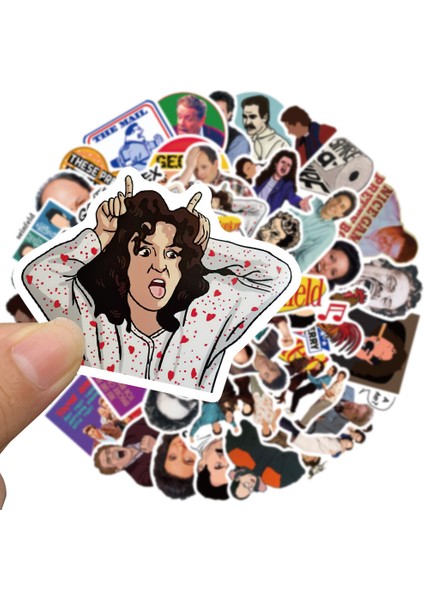 30 Adet Karışık 10/30/50 Adet Amerikan Drama Seinfeld Çıkartmalar Sevimli Seyahat Kaykay Bavul Gitar Bagaj Dizüstü Komik Etiket Çıkartmaları (Yurt Dışından)