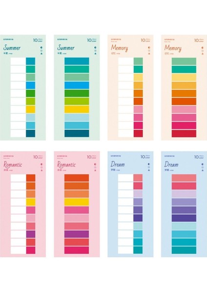 F--100 Sayfa Yenilik 200 Sayfa Yapışkan Notlar Morandi Yarı Şeffaf Sınıflandırma Etiketi Not Defteri Yer Işareti Gevşek Yapraklı Etiket Sayfası Sekme Şeridi (Yurt Dışından) fiyatları