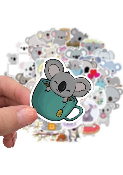 10 Adet 10/30/50 Adet Kawaii Koala Kırtasiye Etiket Estetik Kore Pvc Dıy Çocuk Dekorasyon Scrapbooking Okul Malzemeleri Çocuklar Için (Yurt Dışından) fırsatları
