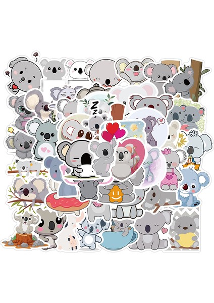 10 Adet 10/30/50 Adet Kawaii Koala Kırtasiye Etiket Estetik Kore Pvc Dıy Çocuk Dekorasyon Scrapbooking Okul Malzemeleri Çocuklar Için (Yurt Dışından) indirimleri