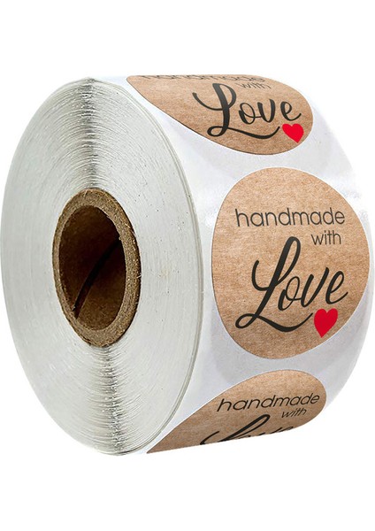 QY611-50 Adet 50-500 Adet Hediye Paketleme Mühür Doğum Günü Partisi Düğün Kaynağı Kırtasiye Etiket Aşk Şekilli Etiket Etiket Scrapbooking (Yurt Dışından)