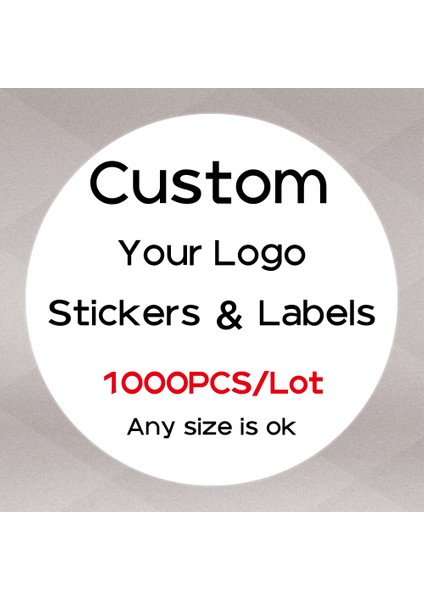 Kraft Kağıt 3CM-1000PCS 1000 Pcs Özel Çıkartmalar Özel Logo Etiket Etiketi Kişiselleştirilmiş Çıkartmalar Ambalaj Etiketleri Kendi Etiketinizi Tasarlayın (Yurt Dışından)