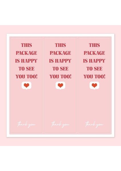 QY1447-60PCS 30-60 Adet Pembe Kırmızı Dudaklar Dikdörtgen Çıkartmalar Etiketleri Hediye Dekoratif Paket Sarma Hediye Kutusu Etiketleri Parti Küçük Işletme 3*9 cm (Yurt Dışından)