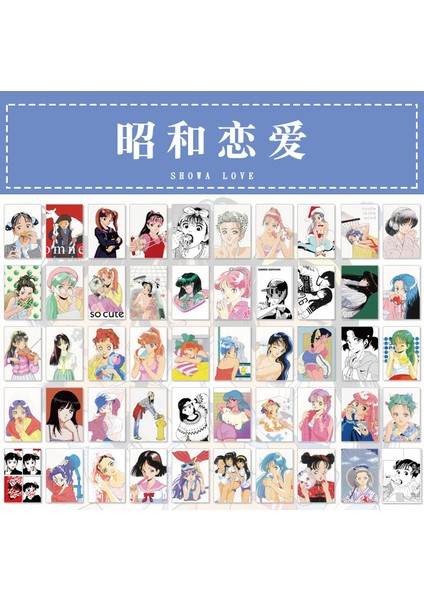 Kız-A 50 Adet Sevimli Kawaii Kpop Kız Estetik Çıkartmalar Dekoratif Cep Scrapbooking Aksesuarları Dizüstü Önemsiz Dergisi Dizüstü Gitar (Yurt Dışından)