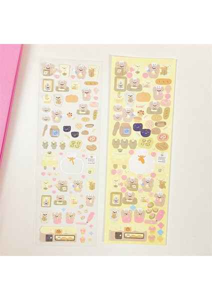 14 1 Sayfalık Sevimli Hayvanlar Tavşanlar Çıkartmalar El Kitabı Dekoratif El Sanatları Hediyeler Öğrenciler Kırtasiye Sanat Malzemeleri Dıy Malzeme (Yurt Dışından)